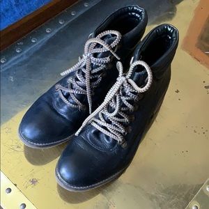 BDG Black Lace-Up Boots size 8